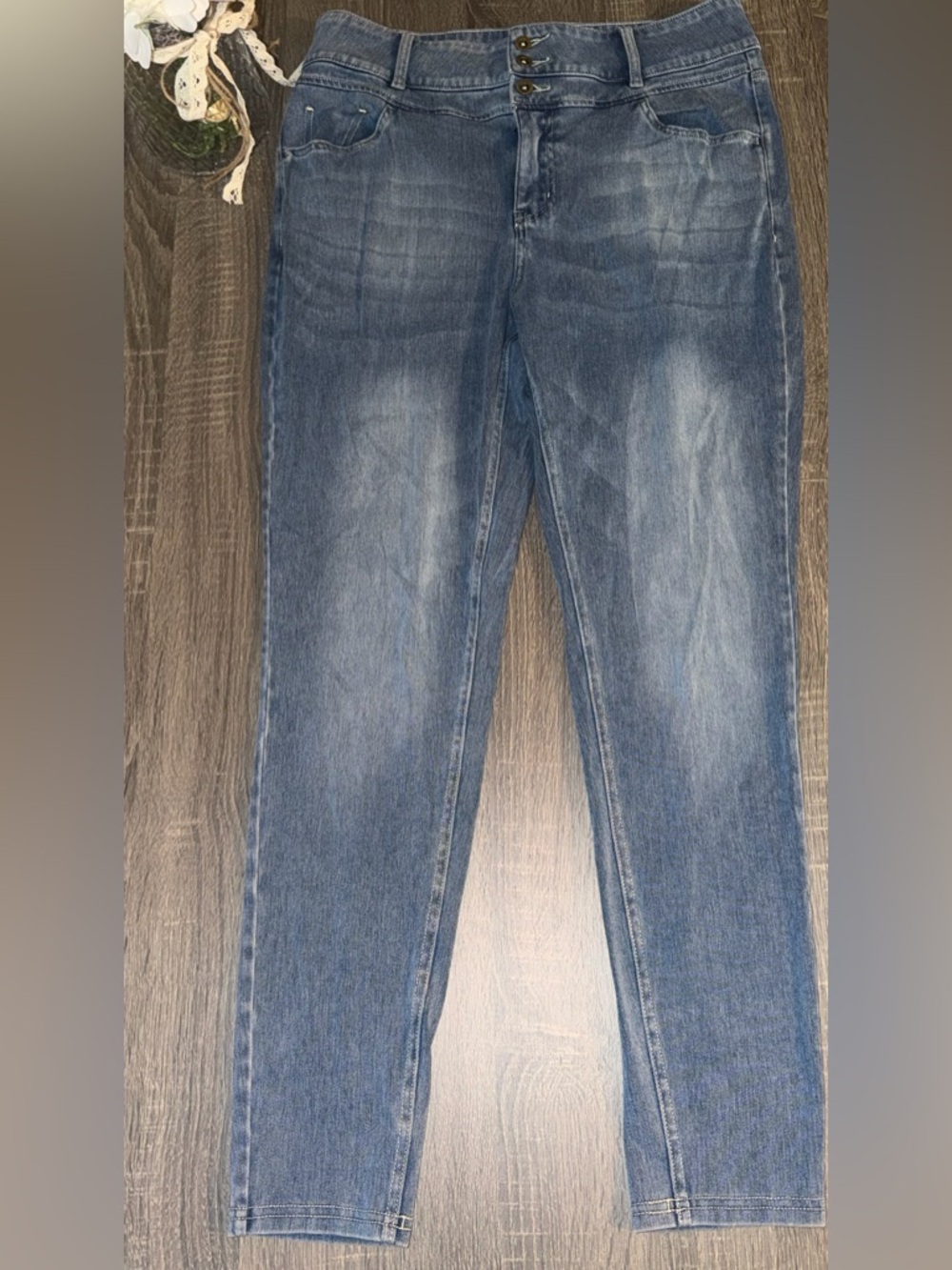 HALARA Washed Blue Women’s Skinny Jeans